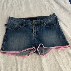 Rock & Republic Vibrant Blue and Pink Jean Shorts
